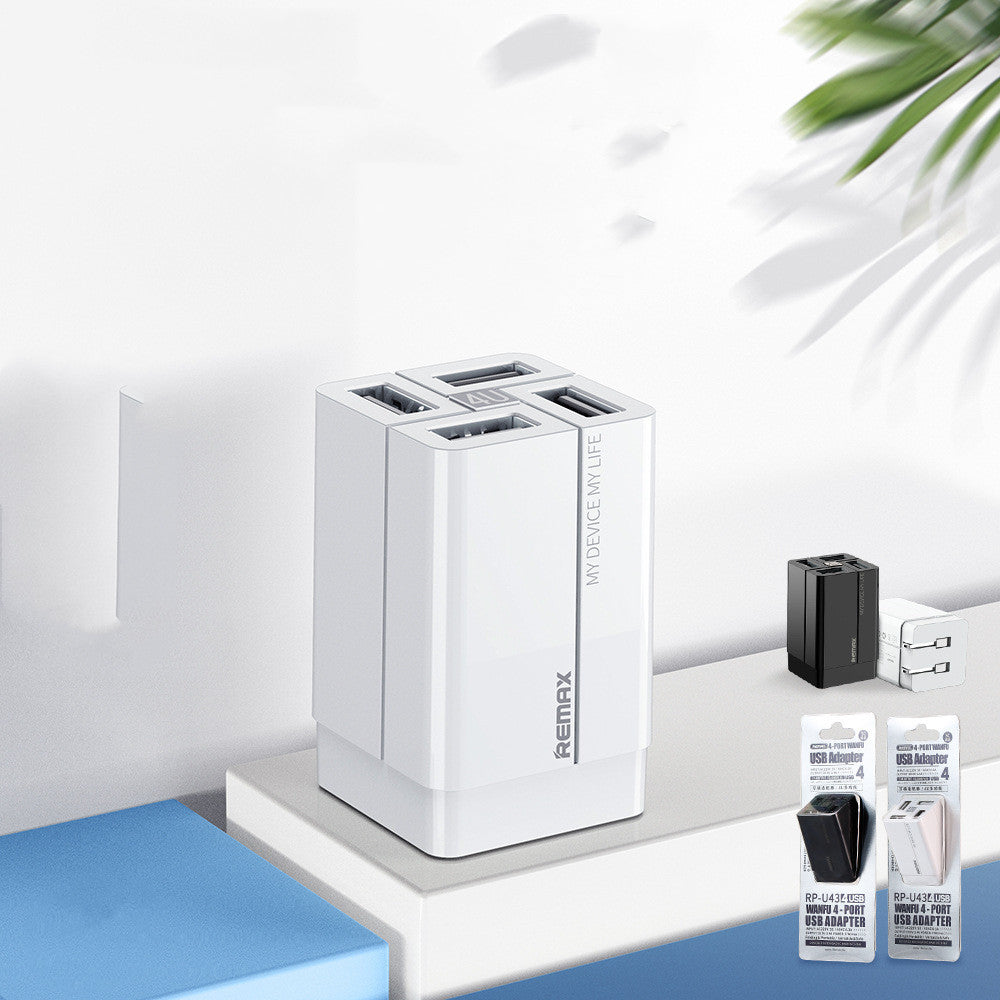 Enhance Your Charging Experience with the REMAX 4-Head Multi-Function Fast Charging QC Power Adapter